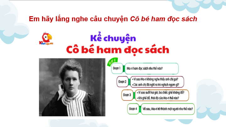 Giáo án điện tử Kể chuyện: Cô bé ham đọc sách lớp 4 | PPT Tiếng Việt lớp 4 Cánh diều