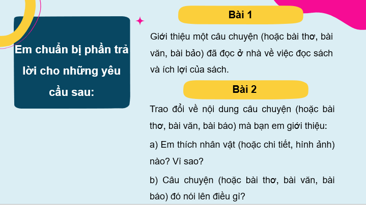 Giáo án điện tử Trao đổi: Em đọc sách báo (trang 59) lớp 4 | PPT Tiếng Việt lớp 4 Cánh diều