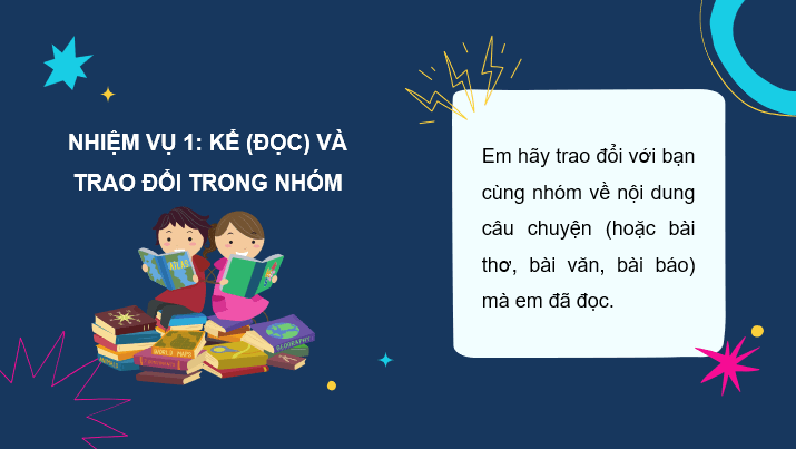 Giáo án điện tử Trao đổi: Em đọc sách báo (trang 59) lớp 4 | PPT Tiếng Việt lớp 4 Cánh diều