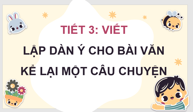 Giáo án điện tử Lập dàn ý cho bài văn kể lại một câu chuyện lớp 4 | PPT Tiếng Việt lớp 4 Kết nối tri thức