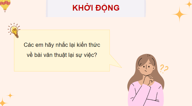 Giáo án điện tử Lập dàn ý cho bài văn thuật lại một sự việc lớp 4 | PPT Tiếng Việt lớp 4 Chân trời sáng tạo