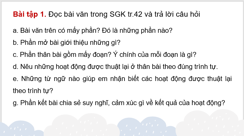 Giáo án điện tử Tìm hiểu cách viết bài văn thuật lại một sự việc lớp 4 | PPT Tiếng Việt lớp 4 Kết nối tri thức