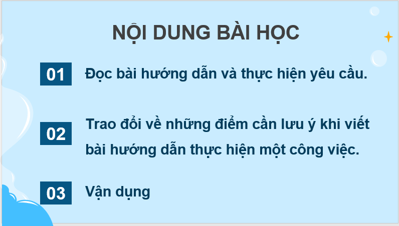 Giáo án điện tử Tìm hiểu cách viết hướng dẫn thực hiện một công việc lớp 4 | PPT Tiếng Việt lớp 4 Kết nối tri thức