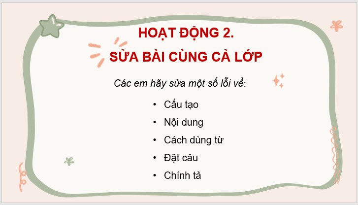 Giáo án điện tử Trả bài viết đoạn văn về một nhân vật lớp 4 | PPT Tiếng Việt lớp 4 Cánh diều