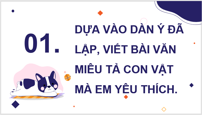 Giáo án điện tử Viết bài văn miêu tả con vật lớp 4 | PPT Tiếng Việt lớp 4 Kết nối tri thức