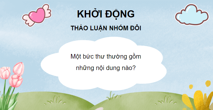 Giáo án điện tử Viết thư cho người thân lớp 4 | PPT Tiếng Việt lớp 4 Chân trời sáng tạo