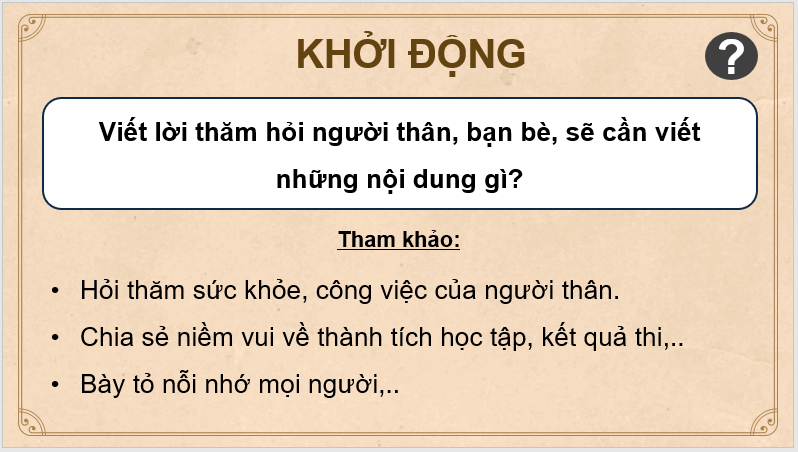 Giáo án điện tử Viết thư lớp 4 | PPT Tiếng Việt lớp 4 Kết nối tri thức