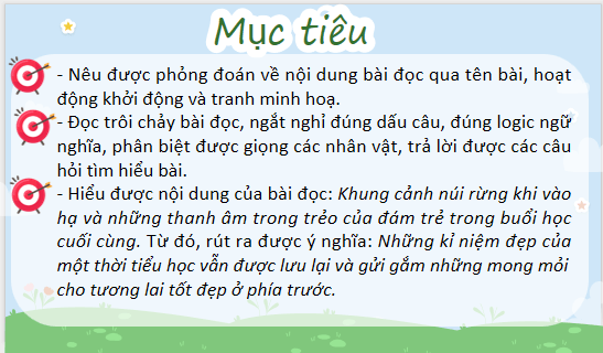 Giáo án điện tử Vào hạ lớp 5 | PPT Tiếng Việt lớp 5 Chân trời sáng tạo