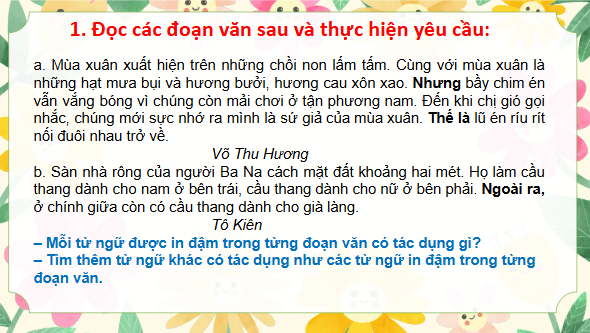 Giáo án điện tử Luyện từ và câu: Liên kết các câu trong đoạn văn bằng cách dùng từ ngữ nối lớp 5 | PPT Tiếng Việt lớp 5 Chân trời sáng tạo