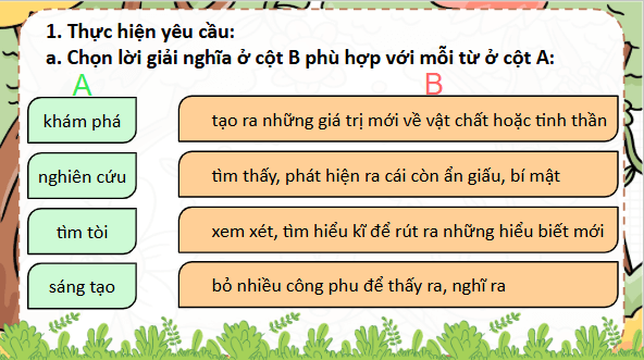 Giáo án điện tử Luyện từ và câu: Mở rộng vốn từ Khám phá lớp 5 | PPT Tiếng Việt lớp 5 Chân trời sáng tạo