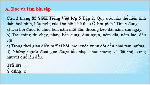 Giáo án điện tử Ngọn lửa Ô-lim-pích lớp 5 | PPT Tiếng Việt lớp 5 Cánh diều