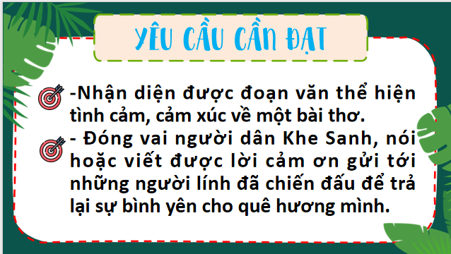 Giáo án điện tử Đoạn văn thể hiện tình cảm, cảm xúc về một bài thơ lớp 5 | PPT Tiếng Việt lớp 5 Chân trời sáng tạo