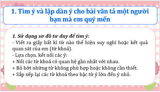 Giáo án điện tử Luyện tập tả người (Tìm ý, lập dàn ý) lớp 5 | PPT Tiếng Việt lớp 5 Cánh diều