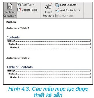 Giáo án Chuyên đề Tin học 10 Kết nối tri thức Bài 4: Tạo mục lục và xuất bản văn bản