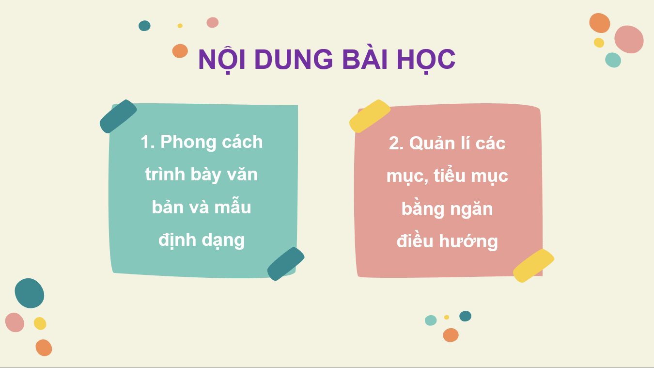 Giáo án điện tử Chuyên đề Tin 10 Kết nối tri thức Bài 1: Lập dàn ý và định dạng các công cụ nâng cao | PPT Chuyên đề Tin học 10