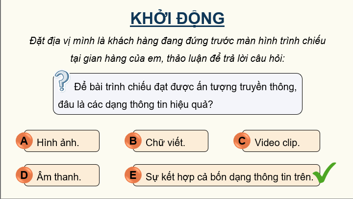 Giáo án điện tử Chuyên đề Tin 10 Kết nối tri thức Bài 2: Tạo ấn tượng với minh họa bằng video | PPT Chuyên đề Tin học 10