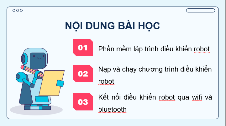 Giáo án điện tử Chuyên đề Tin 10 Kết nối tri thức Bài 5: Phần mềm lập trình điều khiển robot | PPT Chuyên đề Tin học 10
