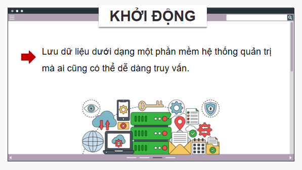 Giáo án điện tử Tin 11 Kết nối tri thức Bài 12: Hệ quản trị cơ sở dữ liệu và hệ cơ sở dữ liệu | PPT Tin học 11