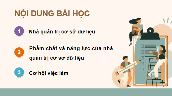 Giáo án điện tử Tin 11 Kết nối tri thức Bài 16: Công việc quản trị cơ sở dữ liệu | PPT Tin học 11