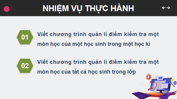 Giáo án điện tử Tin 11 Kết nối tri thức Bài 18: Thực hành dữ liệu mảng một chiều và hai chiều | PPT Tin học 11