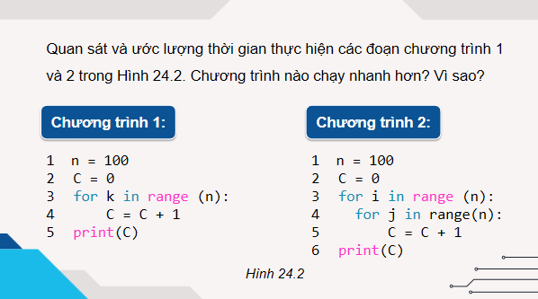 Giáo án điện tử Tin 11 Kết nối tri thức Bài 24: Đánh giá độ phức tạp thời gian thuật toán | PPT Tin học 11