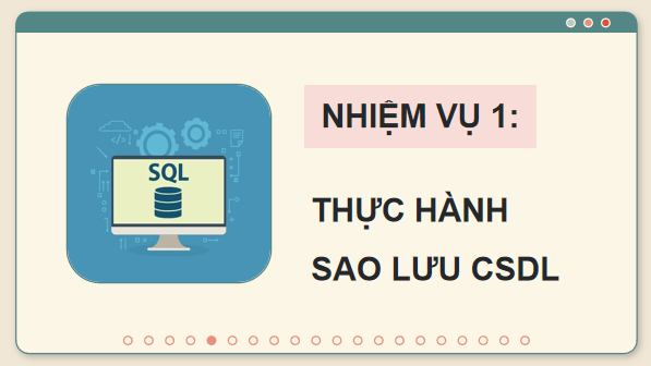 Giáo án điện tử Tin 11 Kết nối tri thức Bài 24: Thực hành sao lưu dữ liệu | PPT Tin học 11