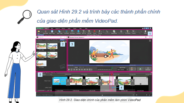 Giáo án điện tử Tin 11 Kết nối tri thức Bài 29: Khám phá phần mềm làm phim | PPT Tin học 11