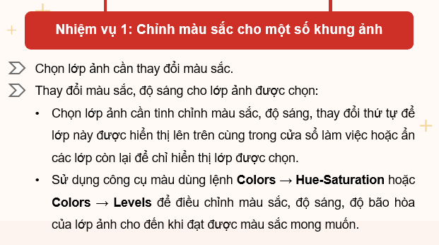 Giáo án điện tử Chuyên đề Tin 11 Kết nối tri thức Bài 15: Thực hành biên tập ảnh động | PPT Chuyên đề học tập Tin học 11