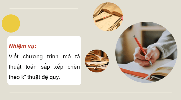Giáo án điện tử Chuyên đề Tin 11 Kết nối tri thức Bài 5: Thực hành thiết kế thuật toán theo kĩ thuật đệ quy | PPT Chuyên đề học tập Tin học 11