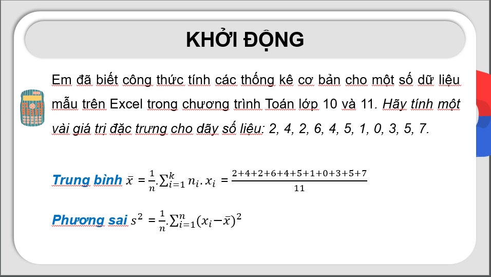Giáo án điện tử Chuyên đề Tin 12 Kết nối tri thức Bài 11: Xác định các đặc trưng đo xu thế trung tâm và độ phân tán dữ liệu | PPT Chuyên đề học tập Tin học 12