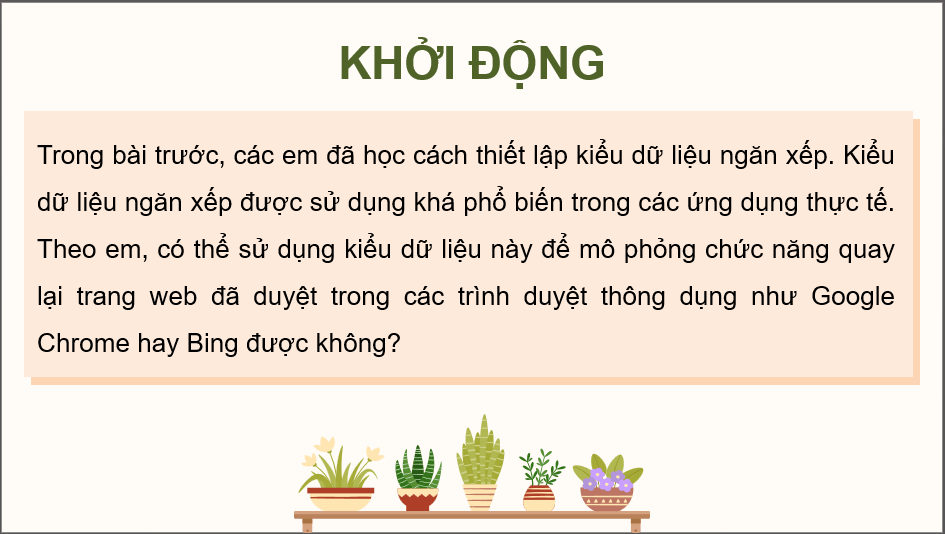 Giáo án điện tử Chuyên đề Tin 12 Kết nối tri thức Bài 3: Thực hành với dữ liệu ngăn xếp | PPT Chuyên đề học tập Tin học 12