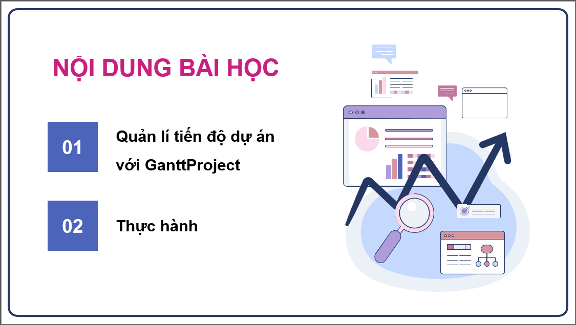 Giáo án điện tử Chuyên đề Tin 12 Kết nối tri thức Bài 4: Quản lí tiến độ dự án | PPT Chuyên đề học tập Tin học 12