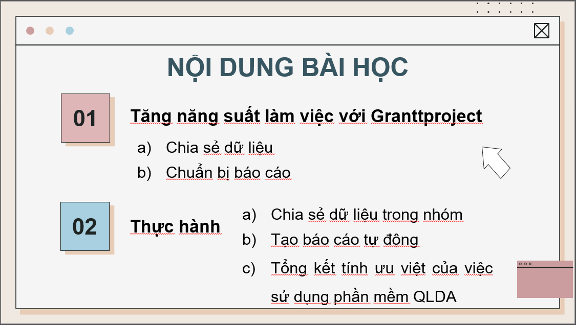 Giáo án điện tử Chuyên đề Tin 12 Kết nối tri thức Bài 5: Tăng năng suất làm việc với phần mềm quản lí dự án | PPT Chuyên đề học tập Tin học 12