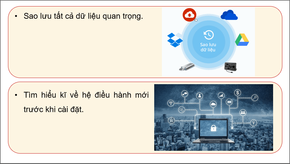 Giáo án điện tử Chuyên đề Tin 12 Kết nối tri thức Bài 7: Cài đặt hệ điều hành máy tính | PPT Chuyên đề học tập Tin học 12