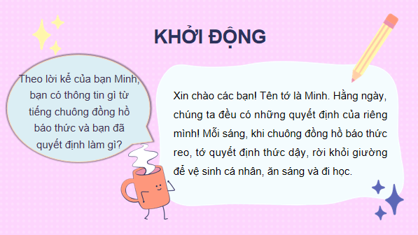 Giáo án điện tử Tin học lớp 3 Kết nối tri thức Bài 1: Thông tin và quyết định | PPT Tin học lớp 3