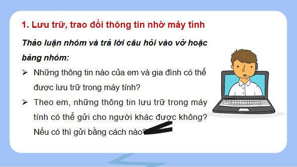 Giáo án điện tử Tin học lớp 3 Kết nối tri thức Bài 10: Bảo vệ thông tin khi dùng máy tính | PPT Tin học lớp 3