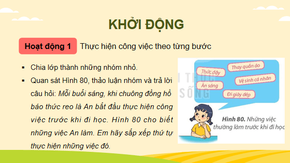 Giáo án điện tử Tin học lớp 3 Kết nối tri thức Bài 14: Em thực hiện công việc như thế nào | PPT Tin học lớp 3