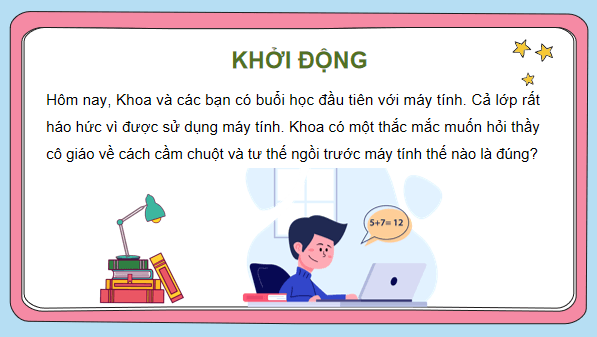Giáo án điện tử Tin học lớp 3 Kết nối tri thức Bài 4: Làm việc với máy tính | PPT Tin học lớp 3