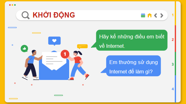 Giáo án điện tử Tin học lớp 3 Kết nối tri thức Bài 6: Khám phá thông tin trên internet | PPT Tin học lớp 3