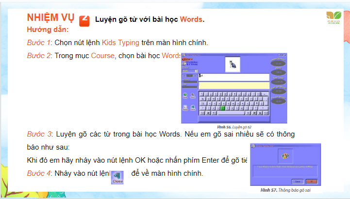 Giáo án điện tử Tin học lớp 4 Kết nối tri thức Bài 12B: Phần mềm luyện gõ bàn phím | PPT Tin học 4