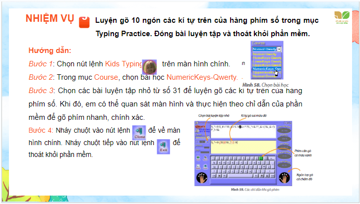 Giáo án điện tử Tin học lớp 4 Kết nối tri thức Bài 12B: Phần mềm luyện gõ bàn phím | PPT Tin học 4