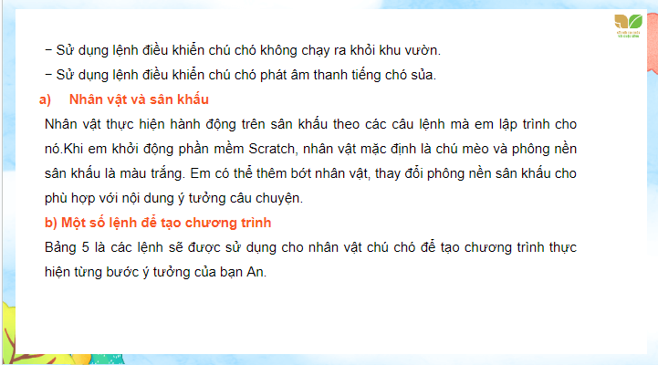 Giáo án điện tử Tin học lớp 4 Kết nối tri thức Bài 16: Chương trình của em | PPT Tin học 4