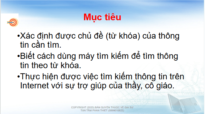 Giáo án điện tử Tin học lớp 4 Chân trời sáng tạo Bài 4: Tìm kiếm thông tin trên internet | PPT Tin học 4