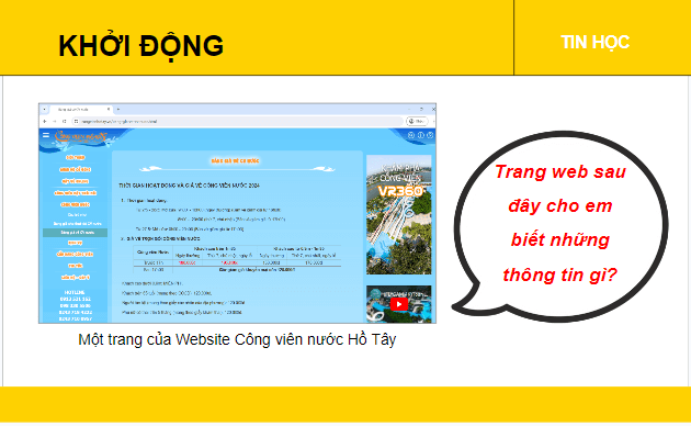 Giáo án điện tử Tin học lớp 5 Cánh diều Bài 1: Tìm thông tin trên website | PPT Tin học 5