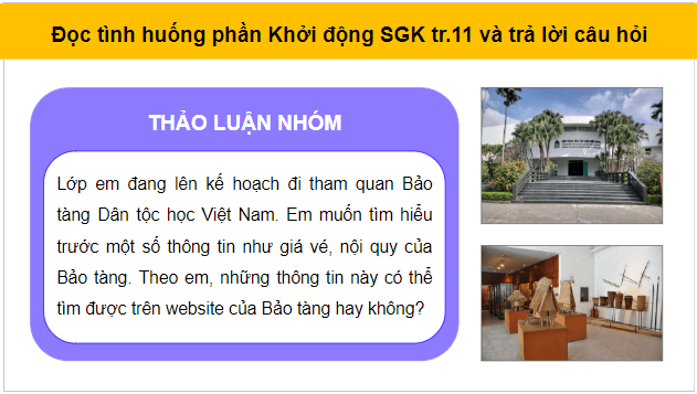 Giáo án điện tử Tin học lớp 5 Cánh diều Bài 1: Tìm thông tin trên website | PPT Tin học 5
