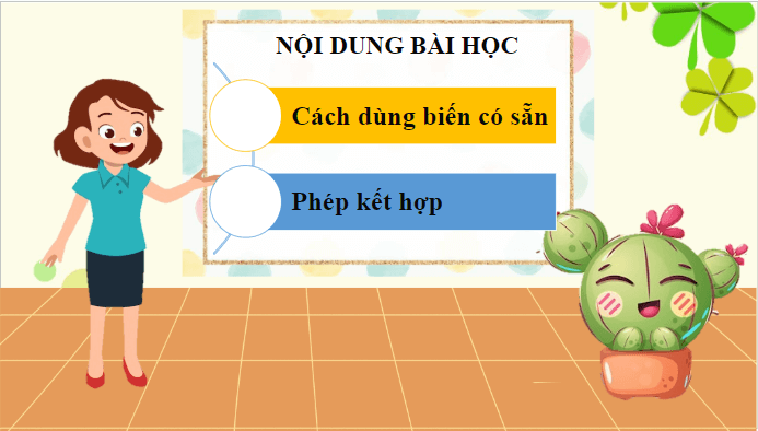 Giáo án điện tử Tin học lớp 5 Cánh diều Bài 10: Các phép toán số học cơ bản và phép kết hợp | PPT Tin học 5
