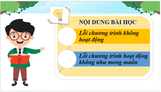 Giáo án điện tử Tin học lớp 5 Chân trời sáng tạo Bài 13: Chạy thử chương trình | PPT Tin học 5