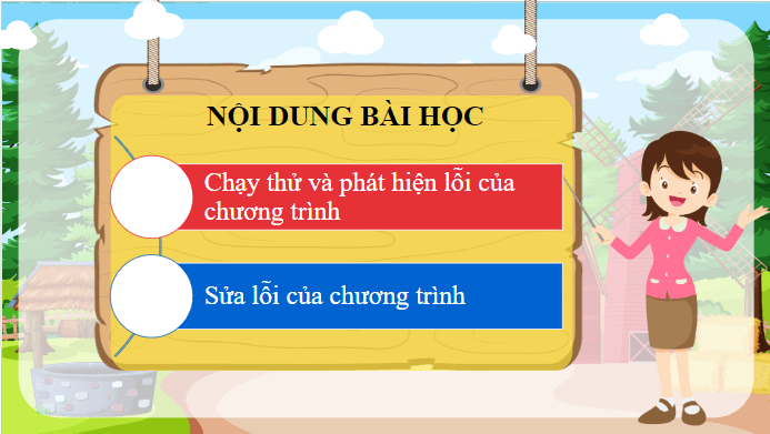 Giáo án điện tử Tin học lớp 5 Cánh diều Bài 13: Chạy thử, phát hiện và sửa lỗi chương trình | PPT Tin học 5