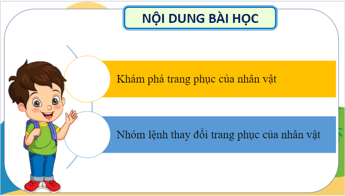 Giáo án điện tử Tin học lớp 5 Cánh diều Bài 3: Trang phục của nhân vật | PPT Tin học 5