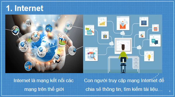 Giáo án điện tử Tin 6 Kết nối tri thức Bài 5: Internet | PPT Tin học 6